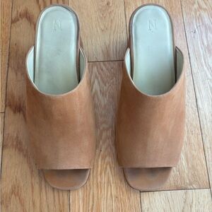 NISOLO SUEDE MULE HEELS size 7.5